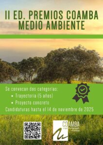 Nota de prensa – COAMBA lanza la II Edición de los Premios COAMBA de Medio Ambiente II Ed. Premios COAMBA MA