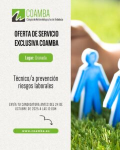 Oferta de servicio exclusiva para colegiados/as 2025_14: Técnico/a prevención riesgos laborales OS_2025_14