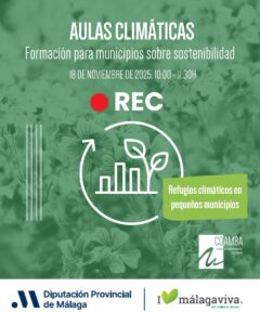 Ya disponible la grabación del taller “Aulas Climáticas: Refugios climáticos en pequeños municipios” Aulas Climáticas 2025rec