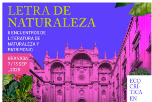 II ENCUENTROS DE LITERATURA DE NATURALEZA Y PATRIMONIO cartel-letra-naturaleza-2026