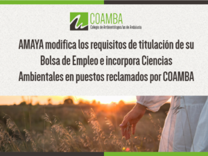 COAMBA exige el reconocimiento de Ciencias Ambientales en la Bolsa de Empleo de AMAYA