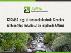 COAMBA exige el reconocimiento de Ciencias Ambientales en la Bolsa de Empleo de AMAYA