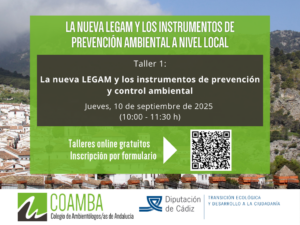 La nueva LEGAM y los instrumentos de prevención y control ambiental - 10 de septiembre Cartel Ciclo Cadiz 2026 (1024 x 768 px)