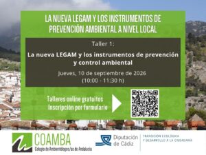 La nueva LEGAM y los instrumentos de prevención y control ambiental - 10 de septiembre Cartel Ciclo Cadiz 2026 (1024 x 768 px)